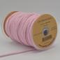 Preview: Kordel rund 6 mm in Babyrosa, aufgerollt neben weiteren Farben der Reihe